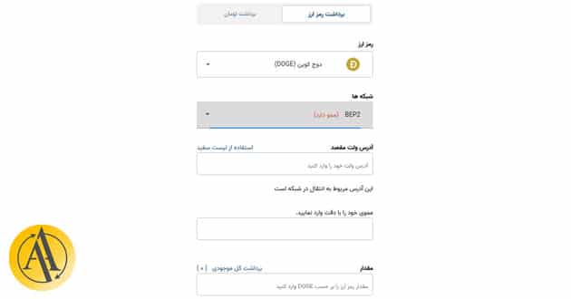 آموزش برداشت از صرافی آبان تتر | آکادمی آینده