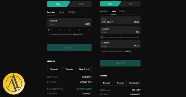 spot buy order bingx