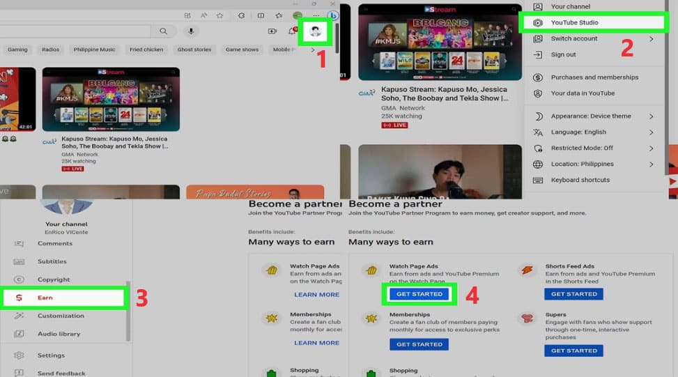 steps monetization youtube channel 1 1