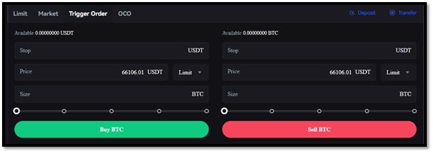 آموزش ثبت سفارش تریگر اوردر در صرافی توبیت | آکادمی آینده