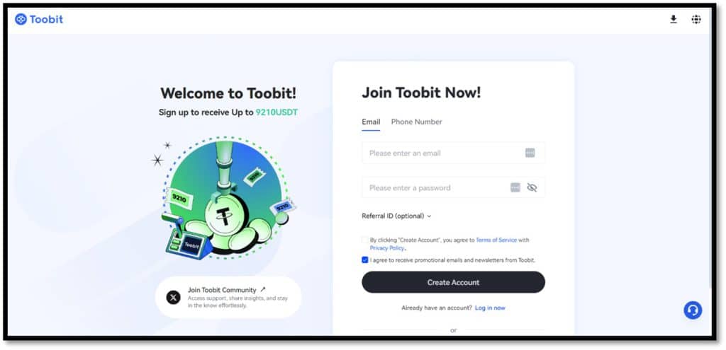 ثبت نام صرافی توبیت (Toobit) | آکادمی آینده