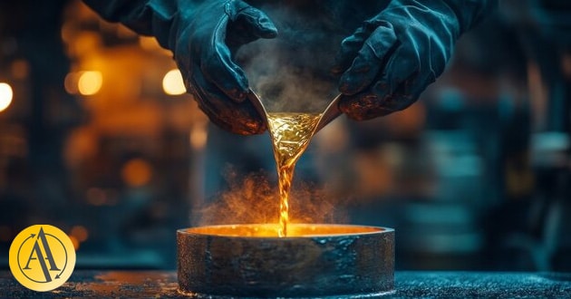 melted gold