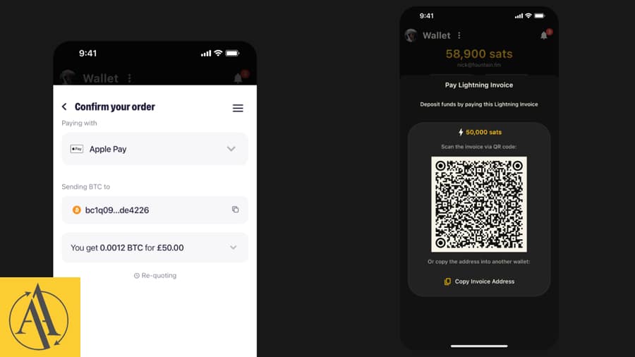 Connect wallet to fountain